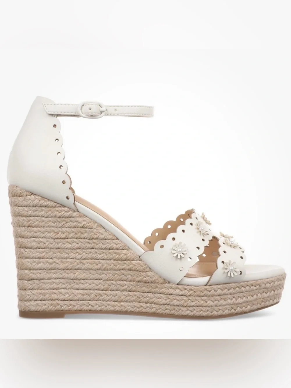 On 34th Women's Theodoree Espadrille Wedge Sandals, Exclusively at Macy's White